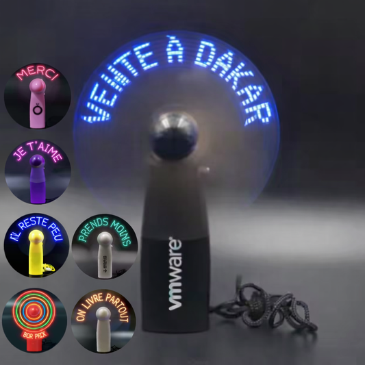 Ventilo portable LED personnalisable